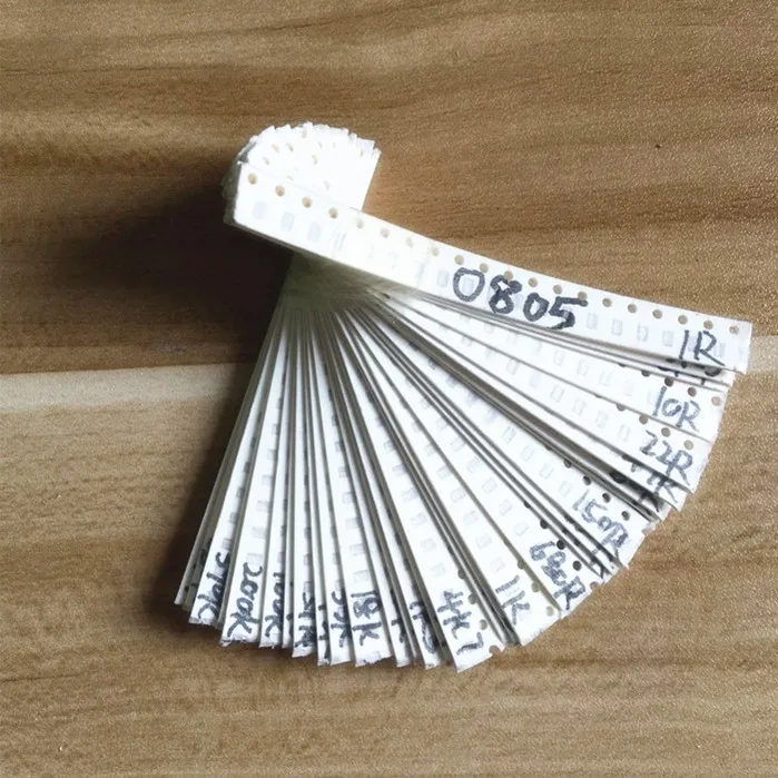 2000pcs 0805 SMD Resistor Kit Assorted Kit 1ohm-1M ohm 5% 80valuesX 25pcs=2000pcs Sample