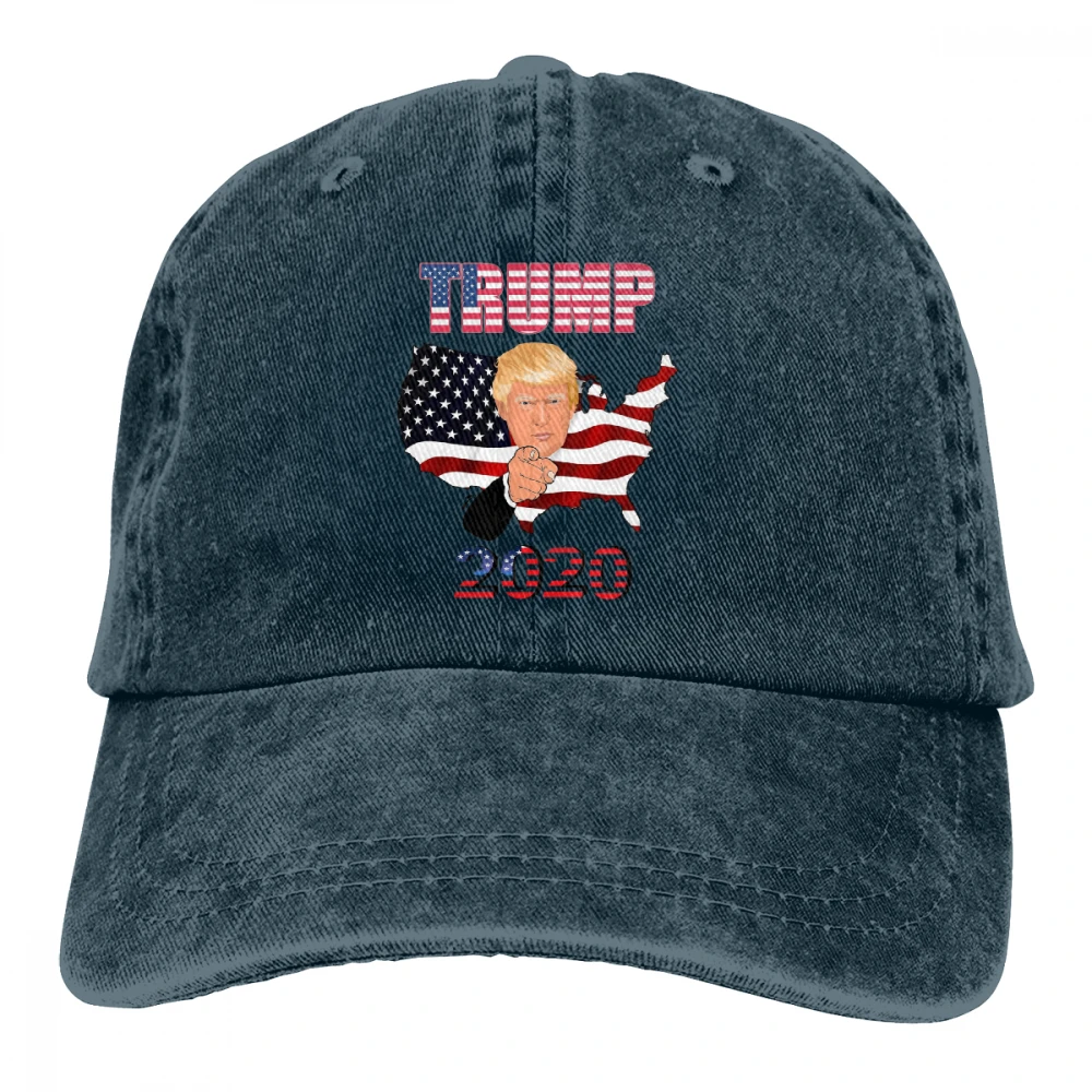 Trump для President Casquette глубокий Хизер унисекс Мужские Женские джинсовые бейсболка с ремешком кепки Регулируемый Гольф папа шляпа