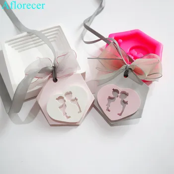 

Love Angel Car Aromatherapy Plaster Silicone Mold DIY Gypsum Plaster Silicone Molds