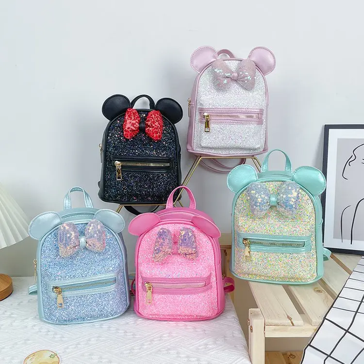 New Kindergarten Small Class School Bag Boy Girl Child Cute Cartoon Minnie Princess Mickey Mouse Backpack 3-7Y Baby PU | Игрушки и хобби