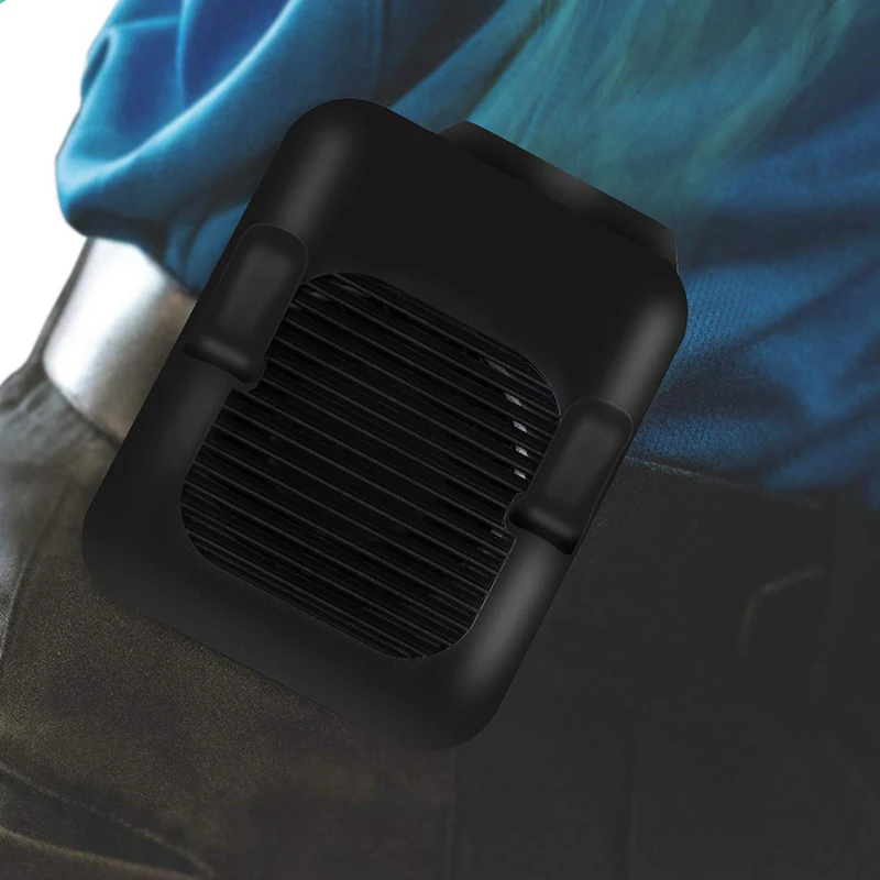 Поясной вентилятор портативный Handsfree USB мини носимый клип на сильный ветер 3600MAH