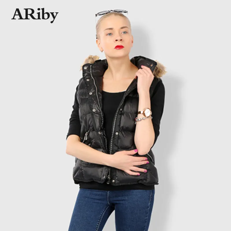 ARiby модный пуховой хлопковый жилет 2019 женский зимний пальто утепленное тело