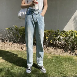 2021 Spring Summer Irregular Wide Leg Jeans Women High Waist Casual Vintage Y2k Loose Straight Denim Trousers Mom Jeans Female 2021 Spring Summer Irregular Wide Leg Jeans Women High Waist Casual Vintage Y2k Loose Straight Denim Trousers Mom Jeans Female