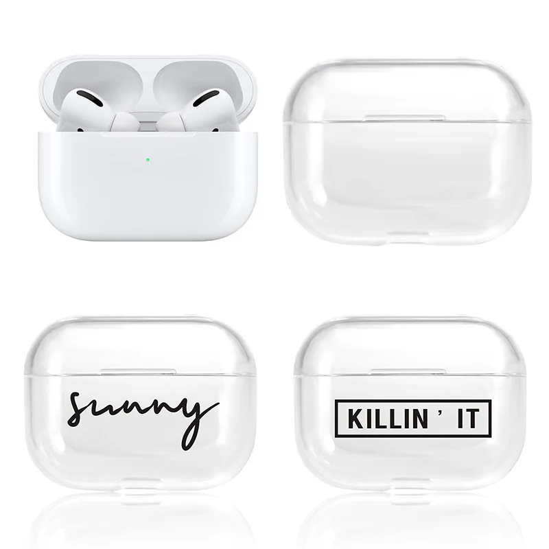 Прозрачный чехол для AirPods Pro Чехол Жесткий ПК беспроводной Bluetooth чехол для наушников для AirPods Pro 3 Аксессуары зарядная коробка