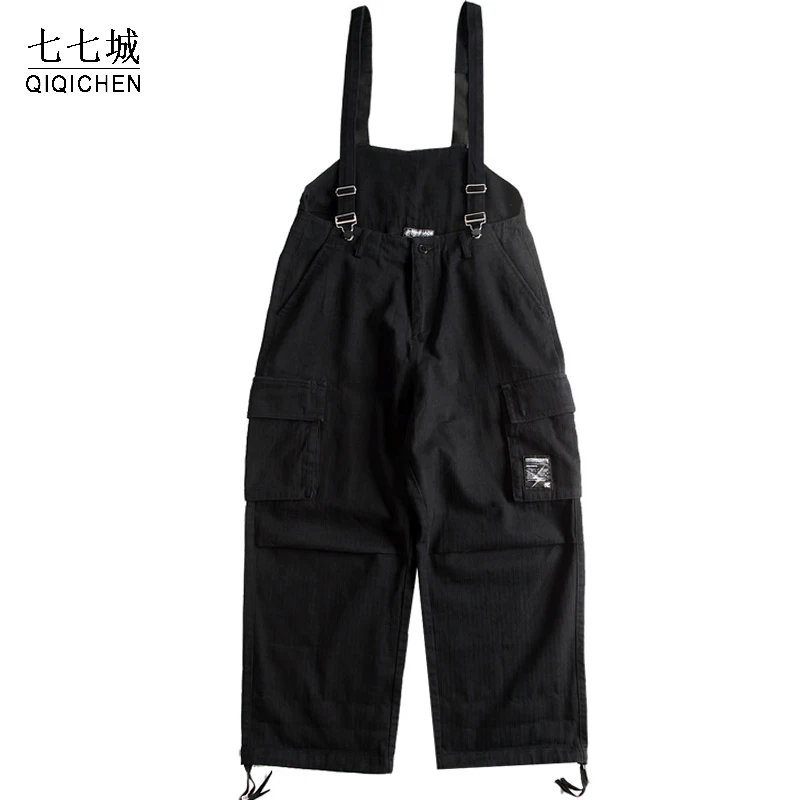 Suspenders Overalls Men Street Japanese Trousers Mens Hip Hop Overalls