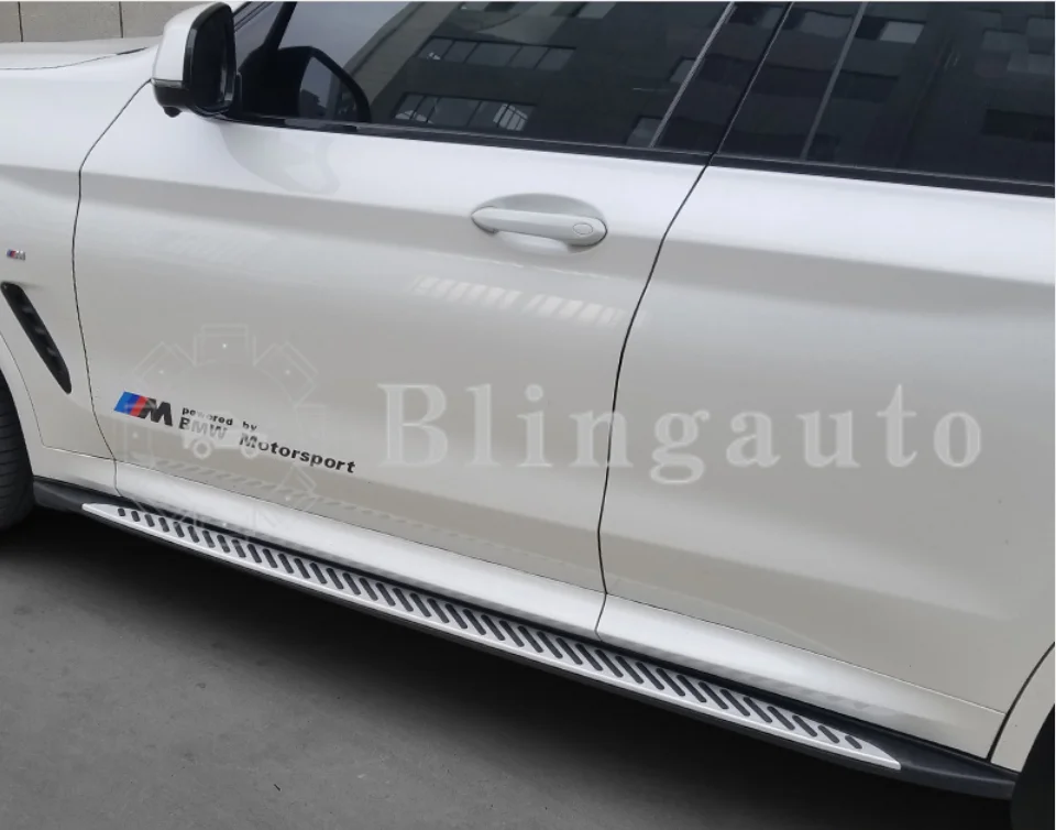 Подходит для B-M-W X4 G02 2 шт. левый и правый алюминиевый боковой шаг Беговая доска Nerf бар педаль протектор