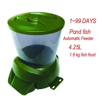 

Automatic Pond Fish Feeder Machine pet product Fish Food Dispenser Digital Aquarium Timer Feeder with LCD Support Manual Feeding