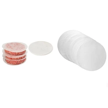 

500Pcs Hamburg Paper Non Stick Baking Oilpaper For Burger Press Bbq Patty Maker Cookie Oven Kitchen Accessories Restaurant Suppl