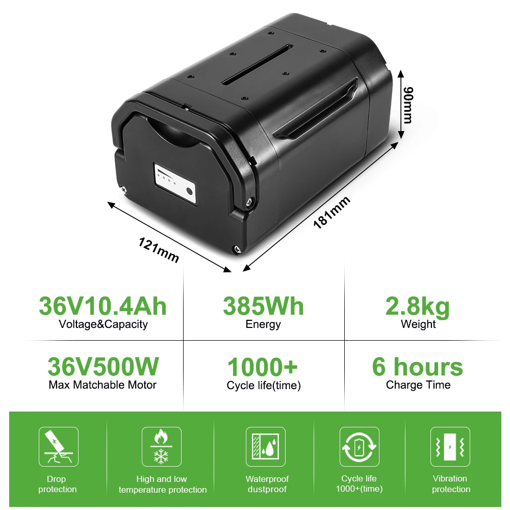 Batterie Vélo électrique O2feel Samsung Sdi 36v 504wh YOSE POWER – batterie Lithium-ion pour vélo électrique, 36V, 10,4ah, 18650,  pour Ansmann, Heinzmann, ville, PortaPower, Akku - AliExpress Sports et  Loisirs