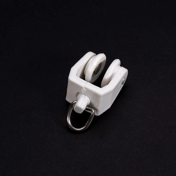 20Pcs High Quality Plastic Bathroom Shower Window Curtain Track Rail Runners Slider Drapery Hooks