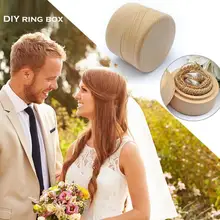 Традиции, коробка для колец Персонализированные Свадебные Обручение деревянные кольца ювелирные изделия шкатулка Материал из бука белье в Opp мешки