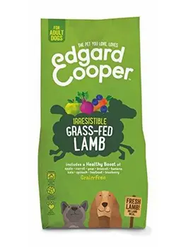 

Edgard & Cooper crochette per Cani Adulti al Carne Fresca di Agnello nutrito con Erba, Cibo Secco Senza Cereali, Ipoallergenico