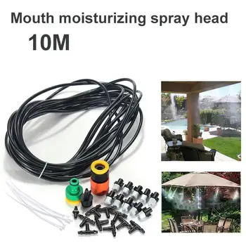 

Water Sprinkler 10 Sprinklers 10M Misting Sprinkler Watering Spray Nozzle Automatic Cooling Yard Gardening Supplies