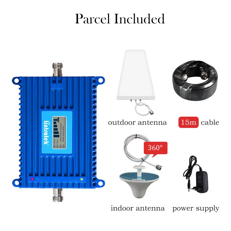  Lintratek 70dB High Gain 4G LTE B7 FDD 2600MHz Mobile Signal Booster 4G Internet Cellular Amplifier