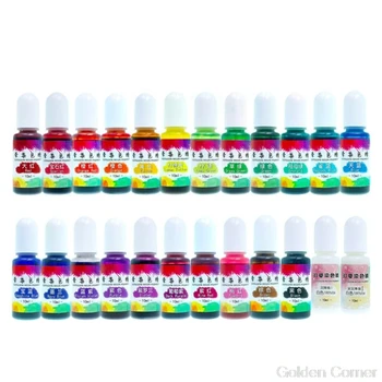 

24 Colours Epoxy Pigment Liquid Colorant Dye Ink Diffusion Resin Jewelry Makin Jy06 20 Dropship