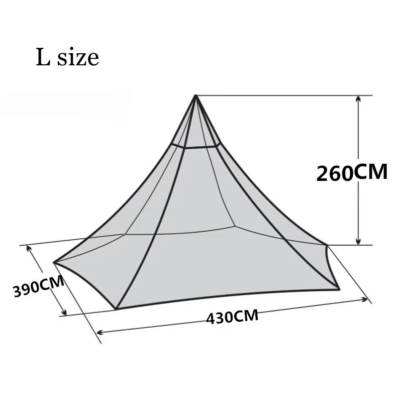 Пирамида палатка с дымоходом/A6 L башня Дымовое окно палатка парк выживания двухслойная индийская палатка поле выживания палатка М Размер