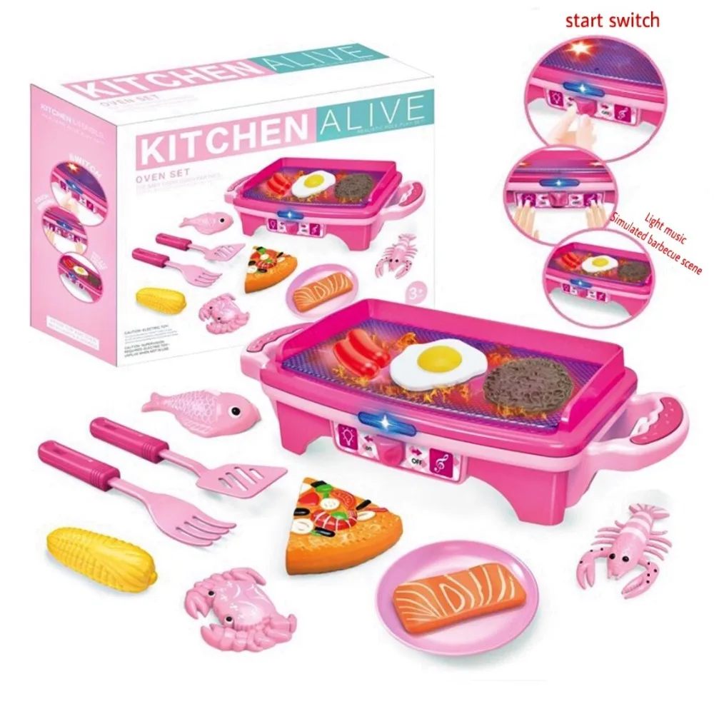 Children play house play set DIY appliance set simulation Kitchen utensil cash register toys early education For Girls Boys (3)