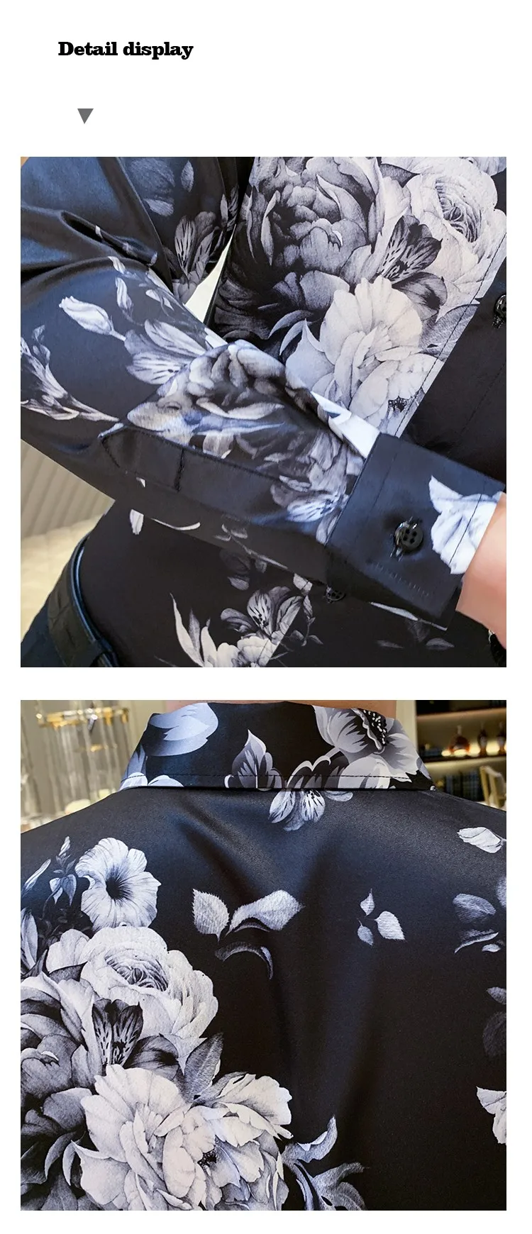 Camisa Masculina, Осень-зима, мужские повседневные рубашки с длинным рукавом, уличная одежда, цветочные рубашки для мужчин, одежда, camisa masculina 3XL