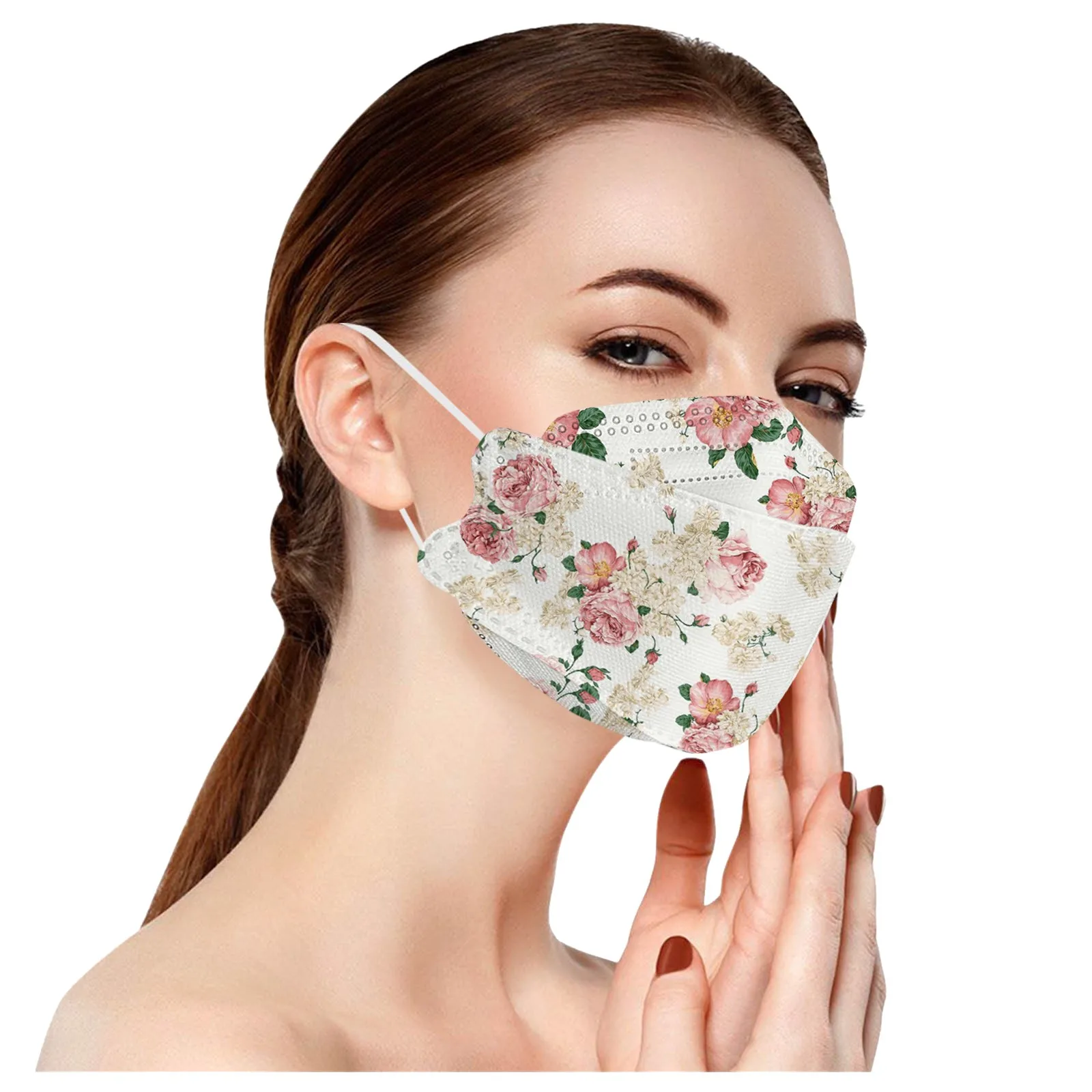 5-10pcs Flower KN95 Mascarillas ffp2mask Adults Fish Masks 4 Layers Protection Floral Printed Facemask masque mascarilla fpp2 2