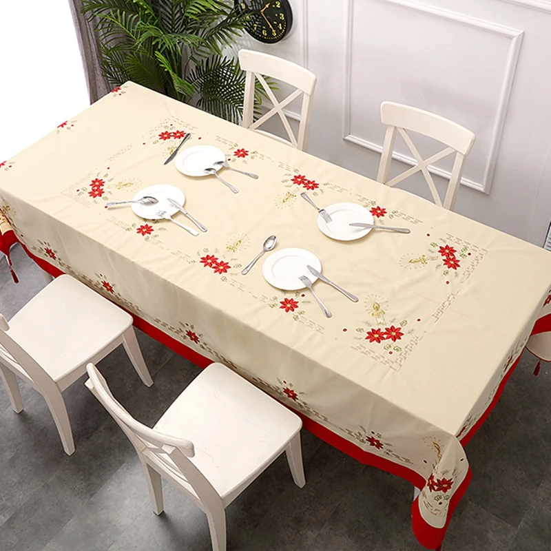 Вышивка Рождественская скатерть и коврик для стола 2 размера в наличии большой