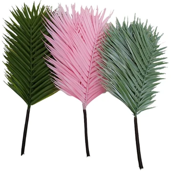 

Botique-Simulation of 9 Loose-Tailed Sunflower Leaves Coconut Leaves Palm Leaves Green Plants Decorative Leaves Iron Leaves