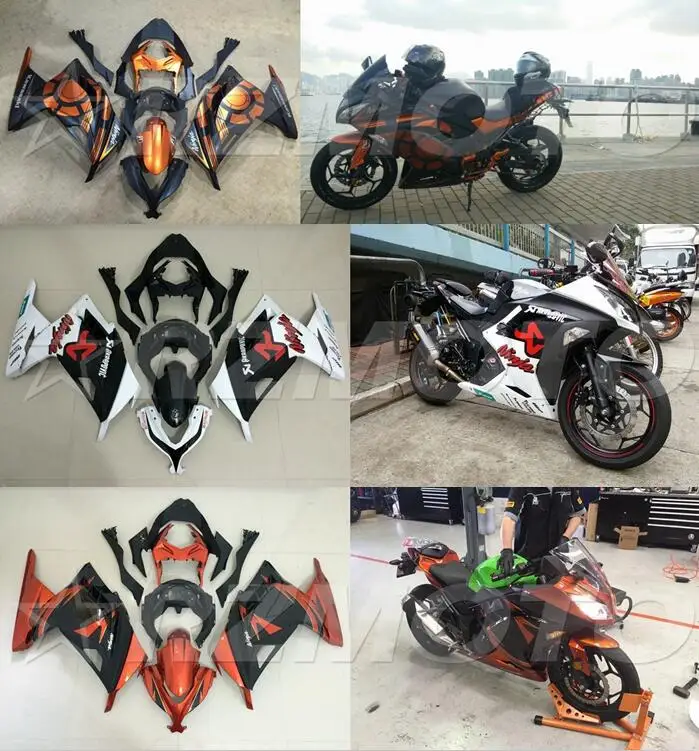Мотоциклетный обтекатель abs, пригодный для kawasaki Ninja ZX-10R 2011 2012 2013 корпусные детали пресс-форм ACEKITS Магазин № 0186