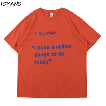 

ICPANS Simple Letter Print Men's Short Sleeve T-Shirt 2020 Summer Hip Hop Streetwear Tops Tees Fashion Skateboards Tshirts