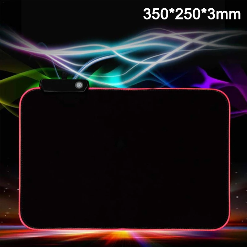 

RGB Colorful LED Lighting Mouse Pad Mat for PC Laptop Gaming SP99