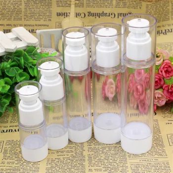 

15ml 30ml 50ml 80ml 100ml Empty Serum Bottles Vacuum Pump Bottles AS Plastic Lotion Sub-Bottling With PP Cream Airless Bottle