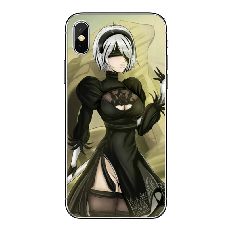 Аниме Nier Automata 2b для iPhone XR X XS Max 8 7 6s 6 plus SE 5s 5c 5 iPod Touch аксессуары чехол для телефона