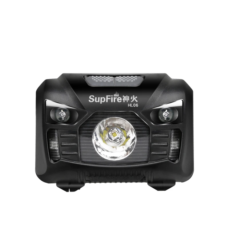 Supfire налобный фонарь для кемпинга портативный мини светодиодный налобный светильник USB рыболовный флэш-светильник 5 Вт 1000lm датчик ручной свободный светильник HL06