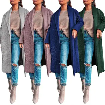 

Women Warm Long Sleeve Knitted Cardigan Sweater Casual Autumn Coat Outwear Fashion Winter Sweaters new hot clothing 2019