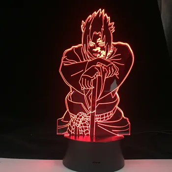 

Naruto Sasuke 3D LED Nightlights Colors Changing Anime Light Table Lamp 3D Visual Lighting For Home Decor