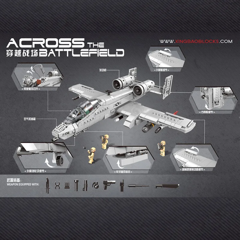 

XINGBAO A10 Warplanes Xb06022 Children'S Educational Fight Inserted Small Particles Building Blocks AliExpress
