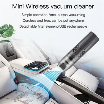 

Portable Mini Vacuum Cleaner 4800Pa Hand-held Wireless Rechargeable Car Home Vacuum Cleaner Powerful Cordless Vacuums Cleaner 45
