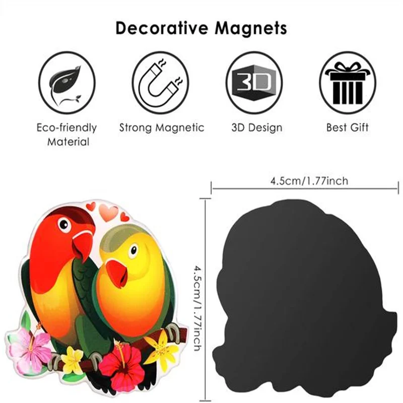 MORCART Home decoration Fridge Magnets Cartoon model Flamingo Whiteboard Refrigerators Magnetic Cute animal Gifts Sticker Toy