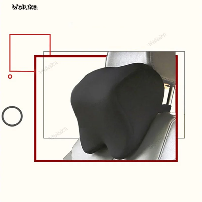 Headrest Car Neck Pillow Seat lumbar Pillow in auto back Memory Foam Fabric For chair Support Cushion covers CD50 Q05