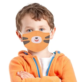 

Children Cartoon Dust-proof Face Coverings Protective Face Shield 4Pcs Neckerchief Face Mask Fashion mondkapjes wasbaar