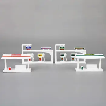 

Children DIY Model Toys Simulation Parking Lot Views Gas Station Sign Toy CORB
