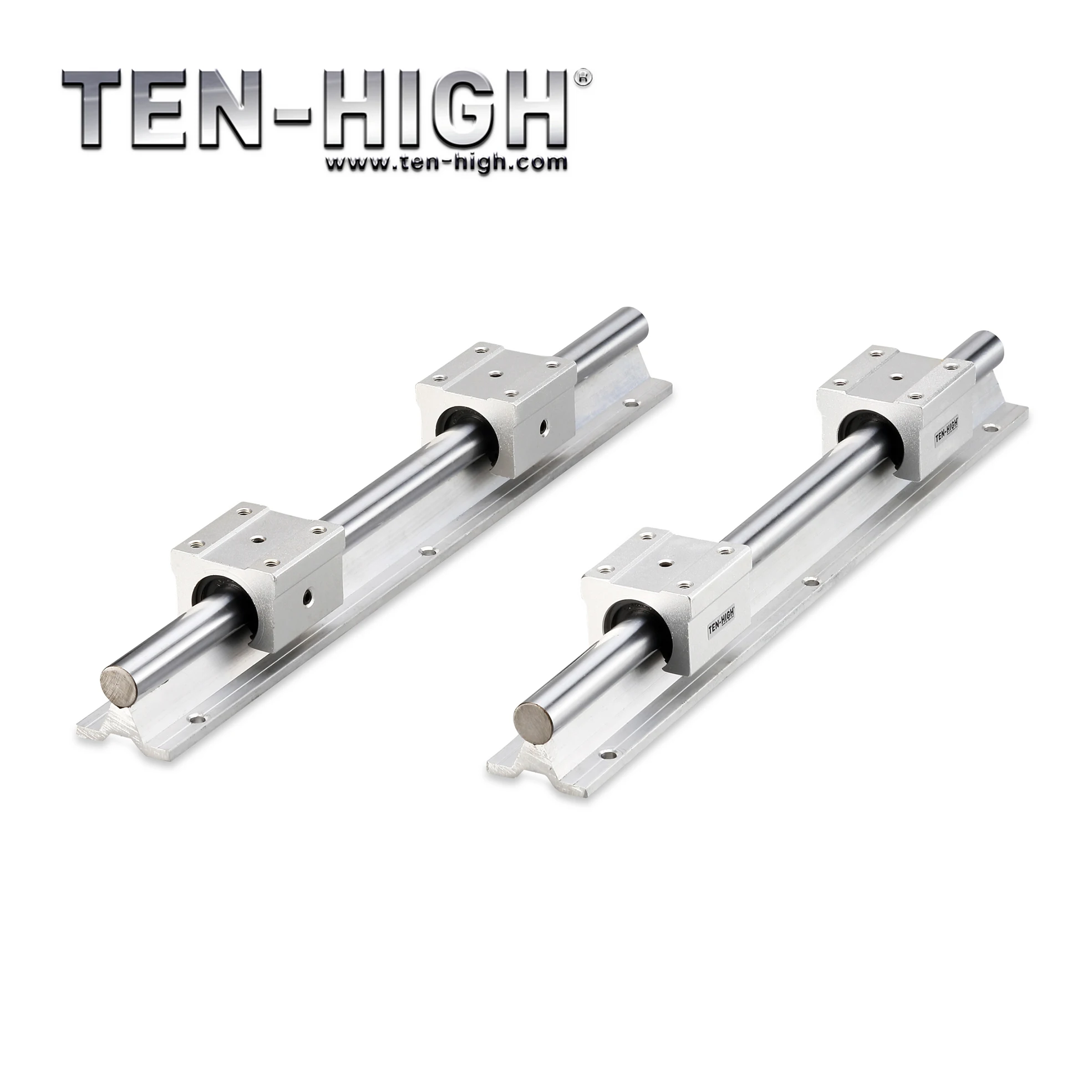 

TEN-HIGH SBR12 linear rail any length support round guide rail polished shafts CNC linear bearing blocks parts free shipping
