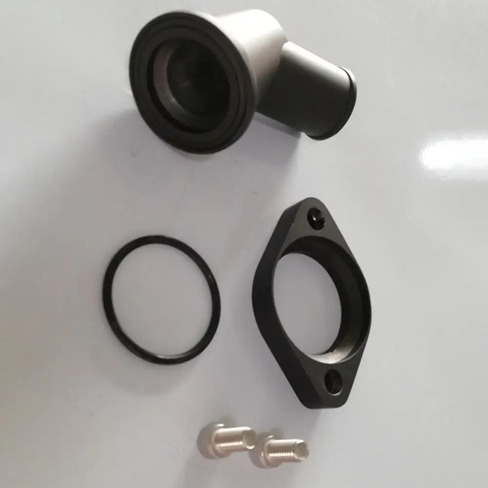 Для SBC BBC для черного алюминия 45 поворотный водяной вырез для SB BB для Chevy 327 350 454 396 высокая производительность идеально подходит