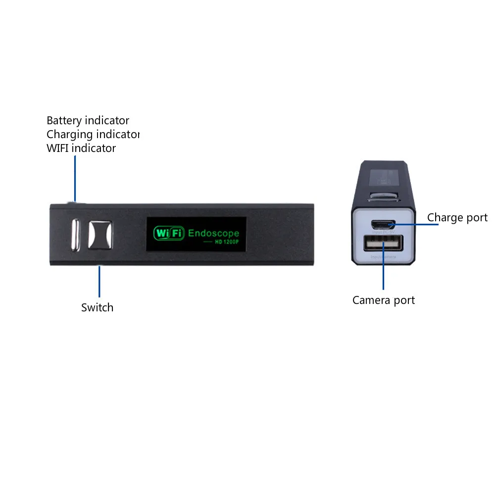 1200P ультра прозрачный эндоскоп для Apple Android WiFi мобильный телефон объектив 8 мм