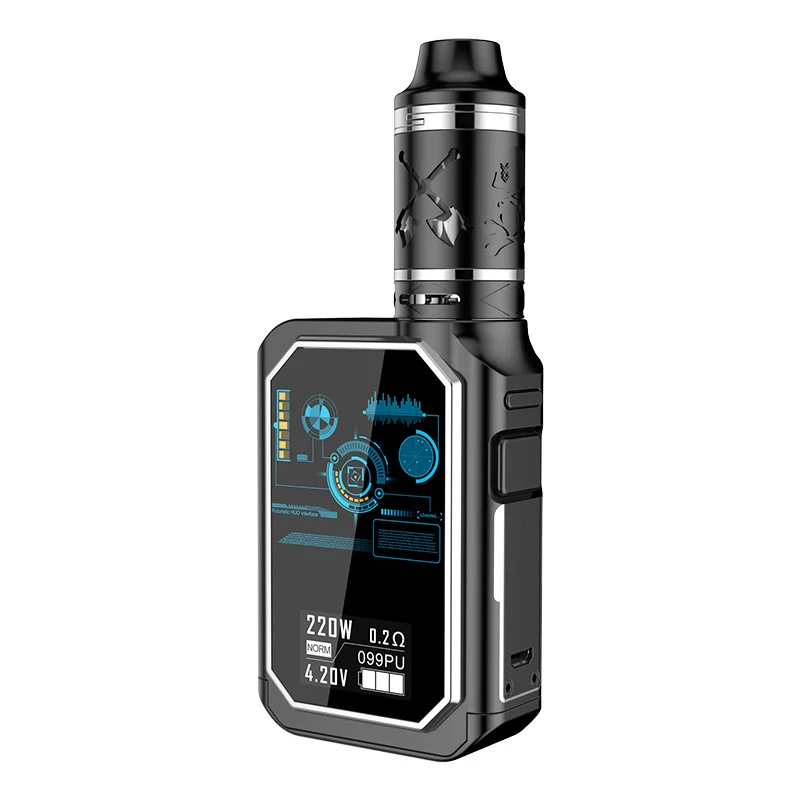 

X24 Vape Kit With 4Ml Atomizer Tank Electronic Cigarette 220W Vape Box Mod Hw4 Coil Head Electronic Cigarette Vaporizer