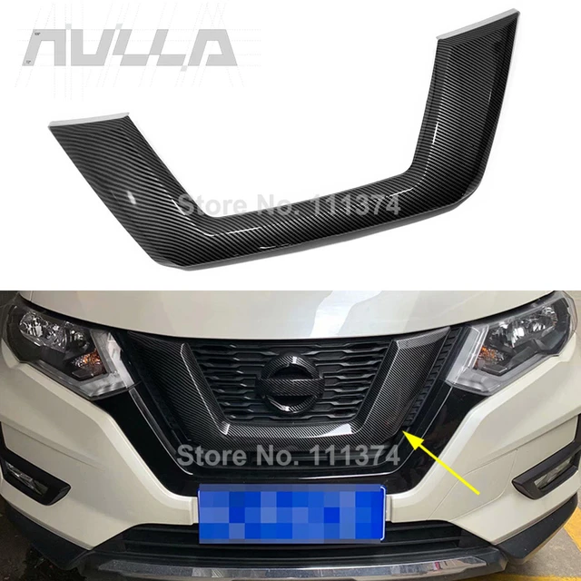 Carbon For Nissan X-trail T32 Xtrail Rogue 2017 2018 2019 2020 Car Exterior  Front Grille Grid Upper Decor Cover Trim Accessories - Chromium Styling -  AliExpress