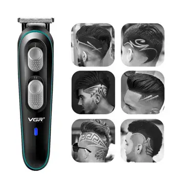 

New Professional Waterproof Hair TrimmerDisplay Men's Hair Clipper Grooming Low Noise Clipper Titanium Ceramic Blade Adult Razor