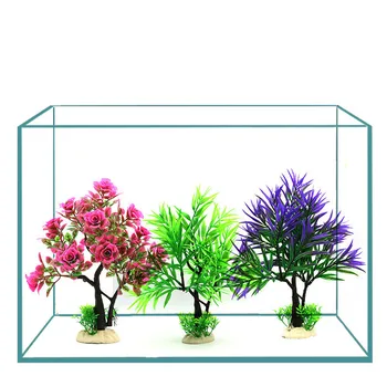 

Artificial Waterweed Fish Tank Decoration Landscaping Aquarium Fake Waterweed Simulation Small Tree Ornamental Supplies