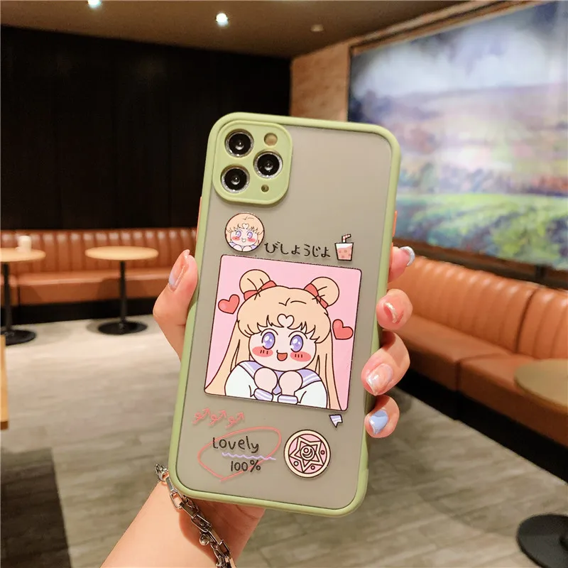 Милый Сейлор Мун для iphone 11 Pro Max 7 8 plus X XR XS чехол телефона модная задняя крышка с