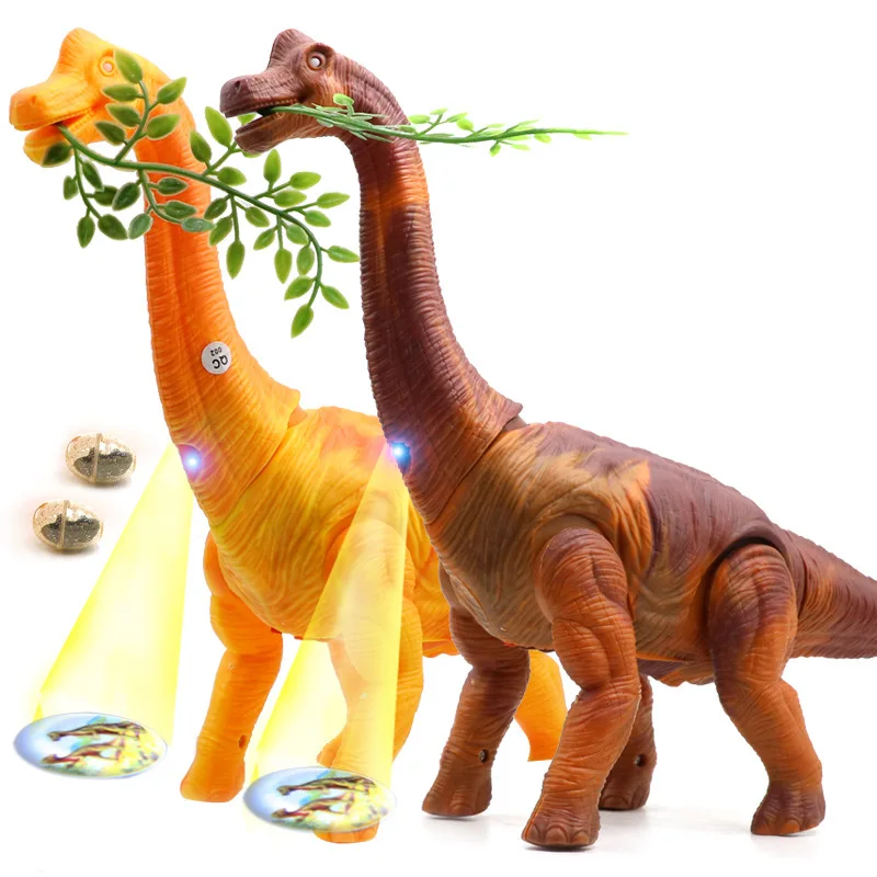 

Children Electric Lay Eggs Dinosaur Toy Will Walk Lay Eggs Projection T-Rex Brachiosaurus Dinosaur Model Toy