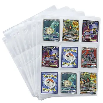 

50 Pieces Game Card Sets Storage Wallet Album Page Collection Neutral Transparent Game Card Sleeves Card Album Card Cover
