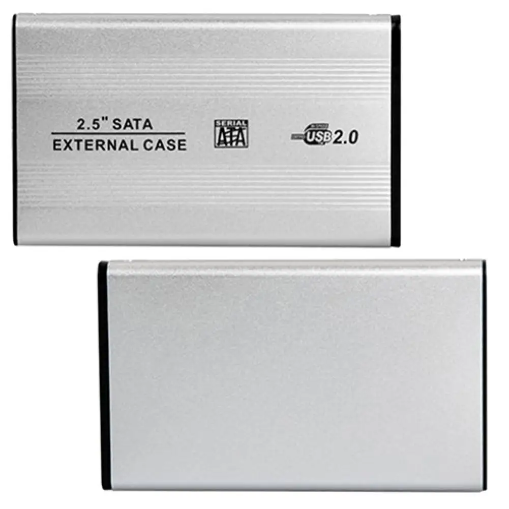 Portable HDD Case USB 2.0 SATA Case 2.5 Inch Mobile External Hard Disk Drive HDD Enclosure with Packing bag hdd enclosure hard disk case external hard drive housing
